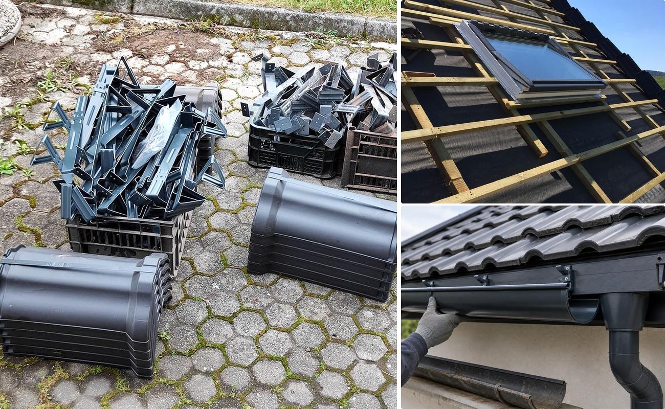Montaj jgheaburi si burlane pentru acoperis