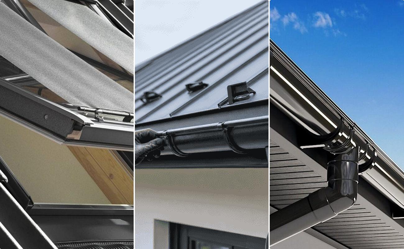 Jgheab si burlan montate la acoperis din tigla ceramica sau de beton