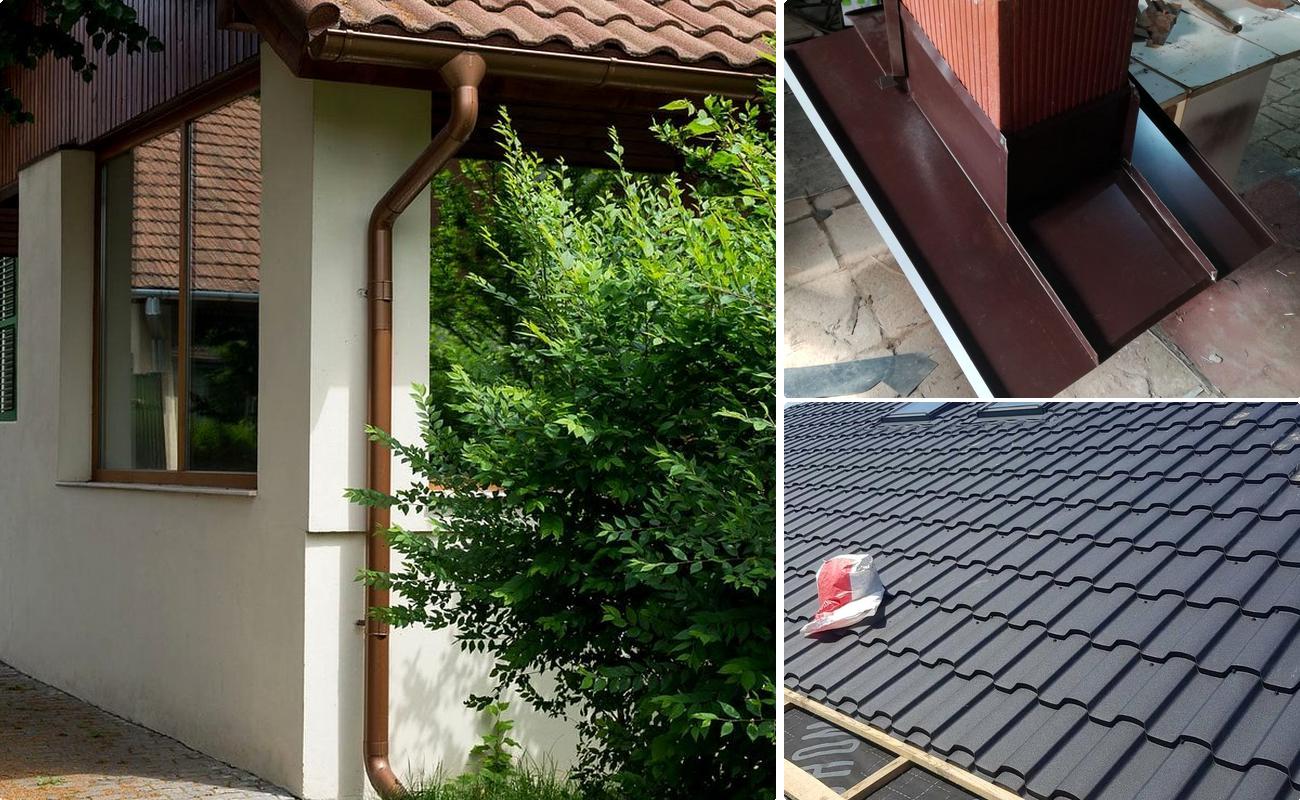 Reparatie jgheab la acoperis din tigla metalica