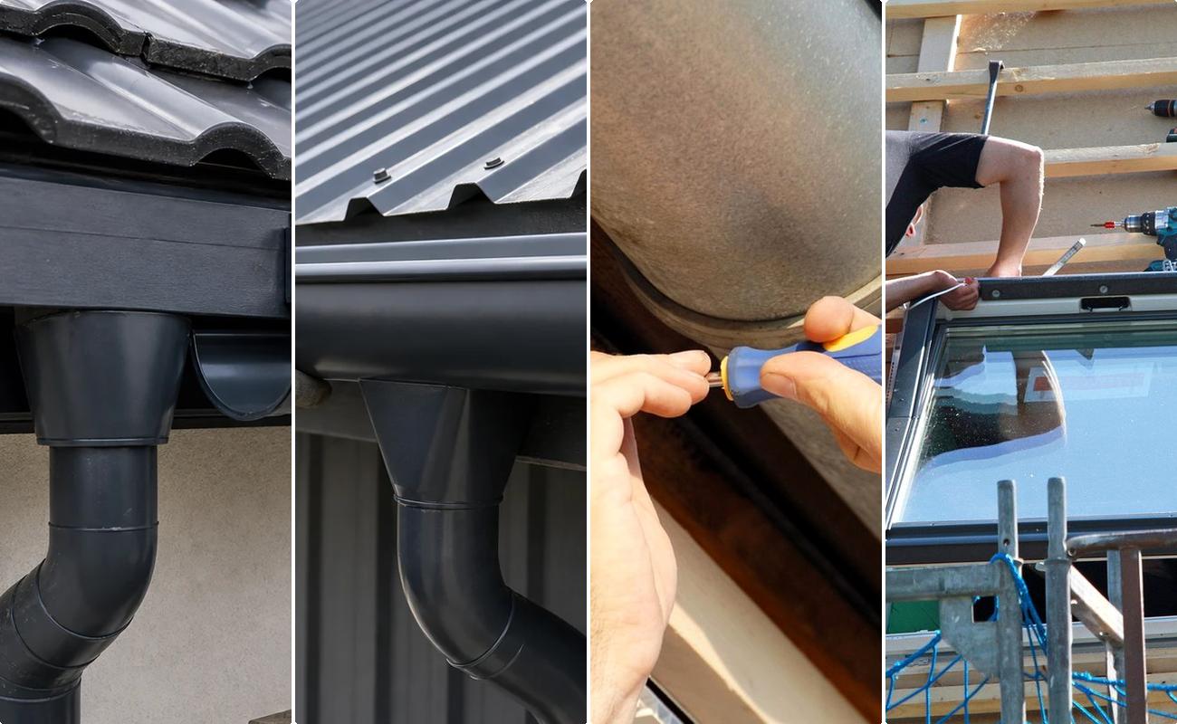 Reparatie jgheab la acoperis din tabla click