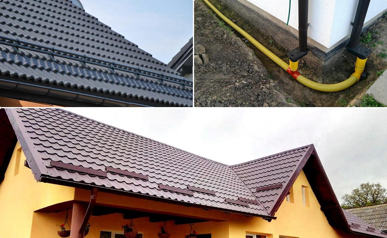 Montaj jgheaburi si burlane pentru acoperis