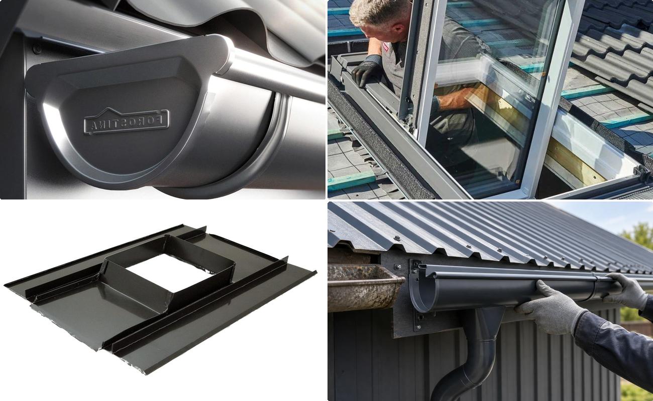 Tipuri de jgheaburi din tabla zincata si vopsita
